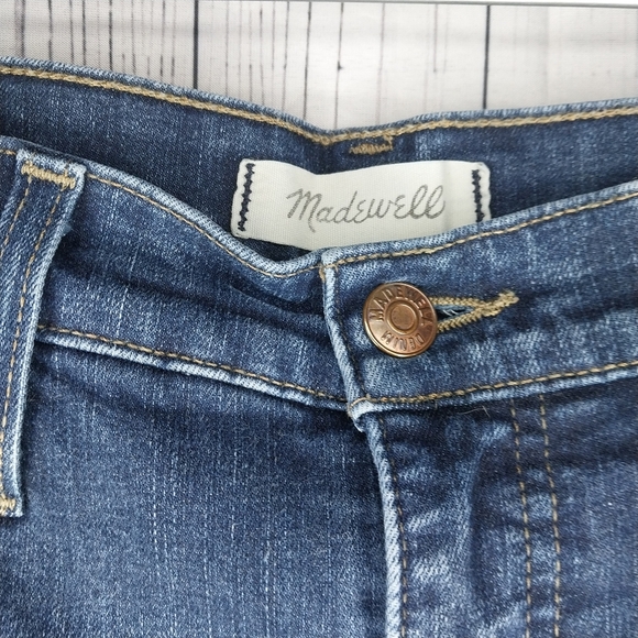 Madewell 10" High-Rise Dark Blue Skinny Jeans - Picture 6 of 12